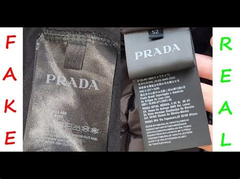 real vs fake prada jacket